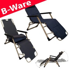 B-Ware Liegestuhl 178x65cm Gartenliege 150kg Klappliege verstellbar Campingliege