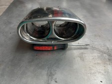 Auspuffblende DoppelEndrohr Edelstahl zum anschrauben