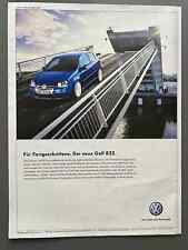 Für Fortgeschrittene Der neue VW Golf R32 Original 2005 Vintage Ad Werbung