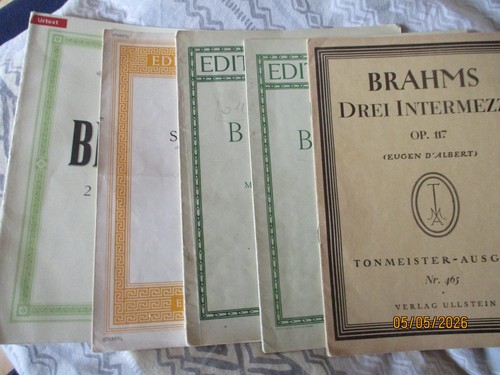Brahms konvolut noten - noten, fÜr