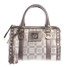 Handtasche Versace Weiß Braun