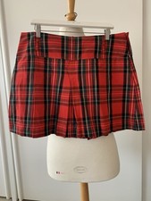 Damen Faltenrock Rotes