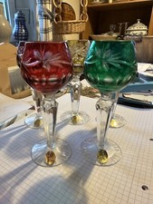 5 Alte Likörgläser Dresden