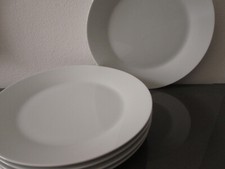 5x Ikea 365+ Geschirr Porzellan  Teller Speiseteller flach  weiß 26,5  cm