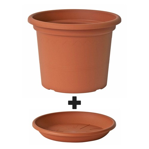 Blumentopf mit untersetzer - blumentopf,