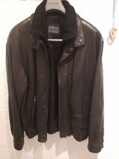 milestone lederjacke/Bikerjacke/schwarz/Gr. 50/ Lamm-Nappa-Leder