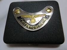 Reichsadler Eisernes Kreuz Feldgendarmerie Zigaretten Etui Wehrmacht WWII Case