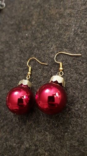 Weihnachtskugel ohrringe - weihnachtskugel,