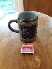 MR Marzi & Remy Stil Krug Relief  Bierkrug  blau braun 0,5 L 