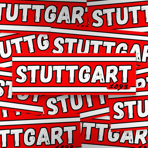 100x stuttgart aufkleber - stuttgart, aufkleber/