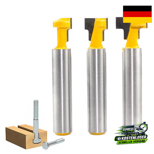 Nutfräser set tlg 8mm - t-nutfräser,