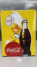 Coca-Cola Emaille Werbeschild ca. 30×40 cm „Sprite Boy“ Motiv Limonade Gazeuse 