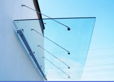 Glasvordach | Edelstahl |