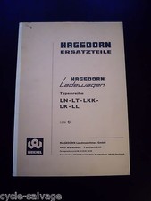 Hagedorn Ladewagen LK LL LN LT LKK 1974 Ersatzteilliste Ersatzteilkatalog Li. 6