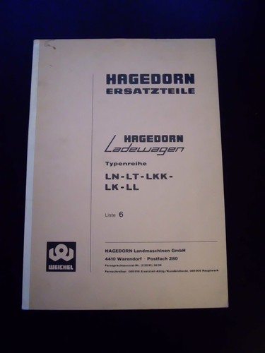 Hagedorn ladewagen ln - lk, ll