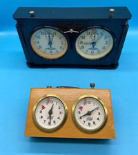 #SE4001# Turnier mechanische Schachuhr Jantar USSR Chess Clock *Bastler* RAR 60s