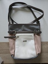 Tom Tailor Juna Umhängetasche Schultertasche, Rosa/weiß, Blau