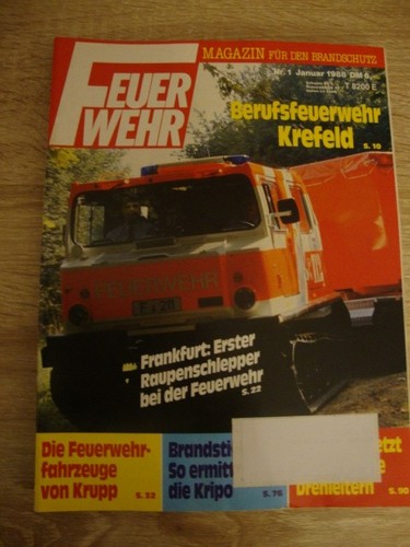 Feuerwehrmagazin jan 1988 mit - feuerwehrmagazin, jan._1988