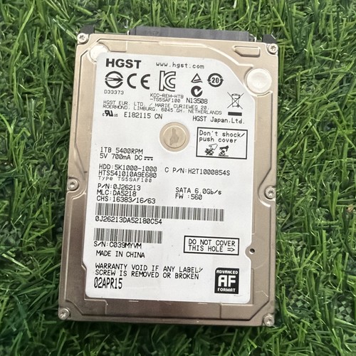 Hgst und samsung - 1tb, 2,5"