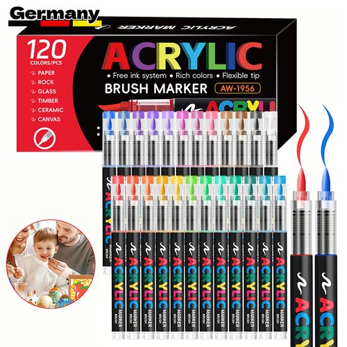 120 farben acrylstifte - -, für
