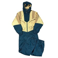 Vintage Emmegi Skianzug Einteiler 90er Retro Colourblock Schnee Multi Damen Small