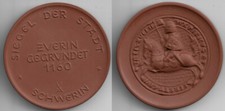 Porcelain Medal Schwerin Seal