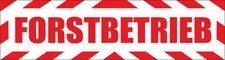 Magnetschild "Forstbetrieb " mit Rahmen 30 x 8 cm - normal - Magnetfolie Auto