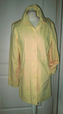 Trenchcoat mantel hell gelb 40 M übergangsmantel  hängerchen A-linie INSCENE