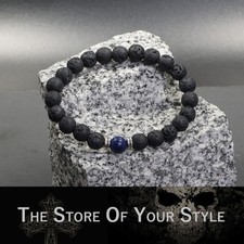 Perlenarmband Lavastein