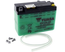 Batterie 6V 12Ah YUASA 6N12A2D ohne Säurepack für HONDA CB125 B6 CA175 Touring