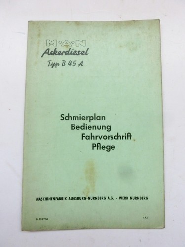 Man ackerschlepper a - ackerschlepper, a 