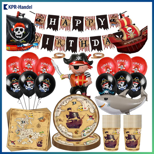Piraten geburtstag deko set - deko,