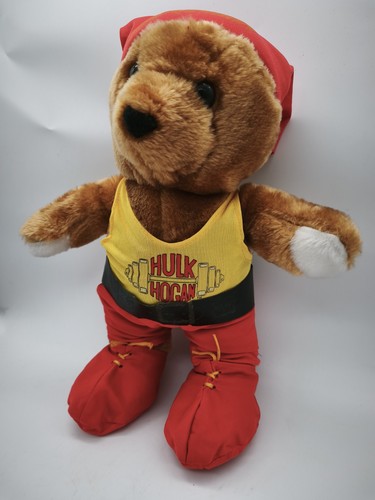 Hulkamania bear wwf 1991 - bear,