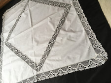 Tischdecke Tischwäsche Handarbeit Quadratisch Festliche Kaffeedecke 120 x 127 cm