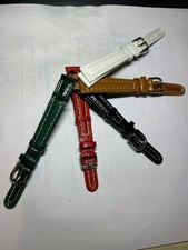 Ersatz Leder Uhren Armband braun,Weiß,grün,schwarz,rot 2513+045F