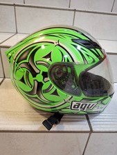 Integralhelm AGV K-4 - Grün/Silber, Größe 45 - Guter Zustand
