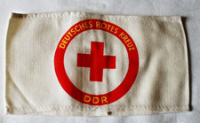 Armbinde DRK DDR Ärmelabzeichen Deutsches Rotes Kreuz Rettungsdienst Sanitäter 