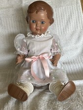 SCHILDKRÖT PUPPE "ERIKA" Größe 38 cm -  braune Haare/blaue Augen