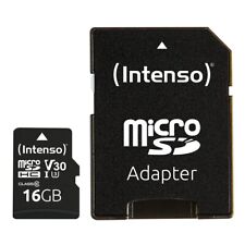 Intenso Micro SDHC Karte 16GB UHS-I U3 4K professional 100 MB/s V30 Cl. 10 bulk