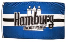 Fahne Fanflagge Hamburg Meine