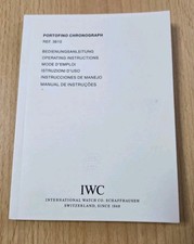 IWC Schaffhausen Booklet Bedienungsanleitung Für Portofino Chronograph Ref. 3910