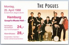 The Pogues Ticket 1988 Tour -