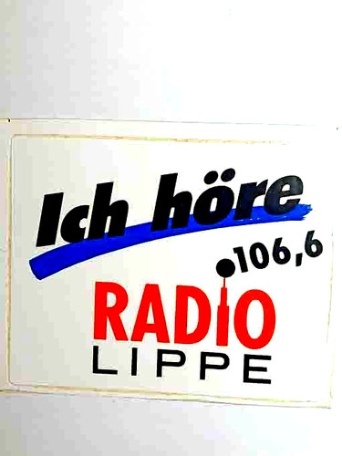 Werbung aufkleber ich - werbung, höre