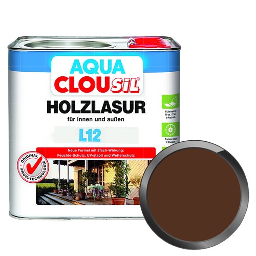 Clousil aqua holzlasur l12 5 - aqua, 2.5