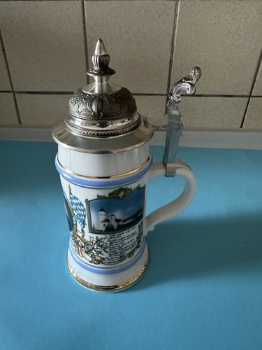Porzellan bierkrug franz - porzellan,