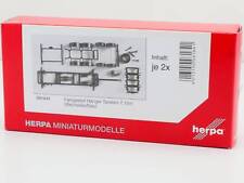 Herpa 081641 Zubehör 2x Anhänger-Fahrgestell Wechselaufbau OVP ST 1703-28-84