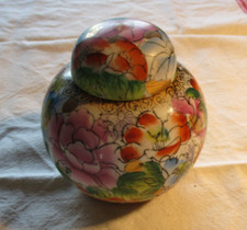 Deckeldose China Porzellan Handbemalt Tee-Dose Ingwer-Topf