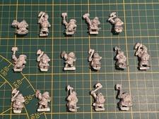 Warhammer Marauder Dwarfs Zwerge 16 Warriors Klankrieger Metal Rare Used #2