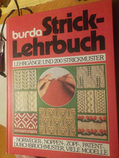 Burda STRICK-LEHRBUCH ISBN 392015875X geb. Buch 1983 Lehrgänge und 200 Strickmus