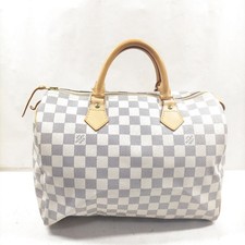 NO TARIFF Louis Vuitton LV Handtasche N41533 Speedy 30 Weiß Damier Azur 2264838